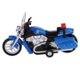 thumbnail image 1 of Juguete de Vehículos de Simulación Modelo de Motocicleta de Patrulla tirarere Hacia Atrás con para , Azul, x 10cm Yotijar Juego de motos, 1 of 10