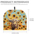 thumbnail image 7 of ZUXONGSY Sunflower Highland Cow Tea Cozy for Teapot Kettle Dust Cover with Hanging Ring Warming Tea Kettle Quilt Fit Tea Breakfast Warmer Cover Not Easy to Pilling and Fade Home Decor, 7 of 7