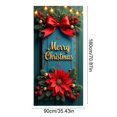 thumbnail image 3 of Ouuluon Festive Christmas Door Cover, 35X71 inch Curtain for Door Wall Holiday Party Decoration, 3 of 7