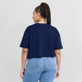 thumbnail image 7 of Women's Fanatics Navy Chicago Bears Elements Super Soft Boxy Cropped T-Shirt, 7 of 7