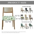 thumbnail image 7 of HELLHERO Leaf Print Dining Chair Seat Covers, Comfort Removable Kitchen Seat Covers, Chair Covers for Dining Chairs, Home Decor, Green, 7 of 7