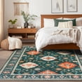 thumbnail image 5 of SARAG Washable Area Rugs, 5x7 Cozy Oriental Vintage Bedroom Carpet, Stain Resistant Non-slip Rug for Bedroom Living Room Interior Home Decor, 5 of 8
