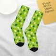thumbnail image 4 of Uemuo St Patrick's Day7 Printed Kids Boys Socks Seamless Crew Socks Crazy Funny Athletic Sport Socks for Children, 4 of 6