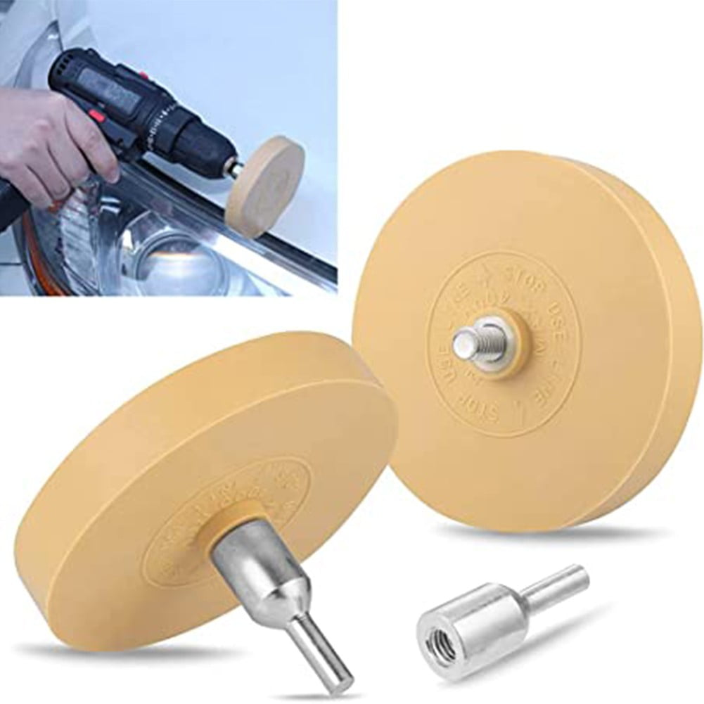 Lamellar Foil Eraser Diameter 100 mm with Adaptor - Easy Removal of  Stickers and Films on Almost Any Surface such as Car, Motorcycle, Boat,  Furniture