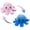 B, variant on Reversible Octopus Plushie 7.8 -Inch Crying Eyes Two-Sided Flip Plush Toy with Embroidered Details Cute Mini Collectible Plush for Kids, Teens, and Adults