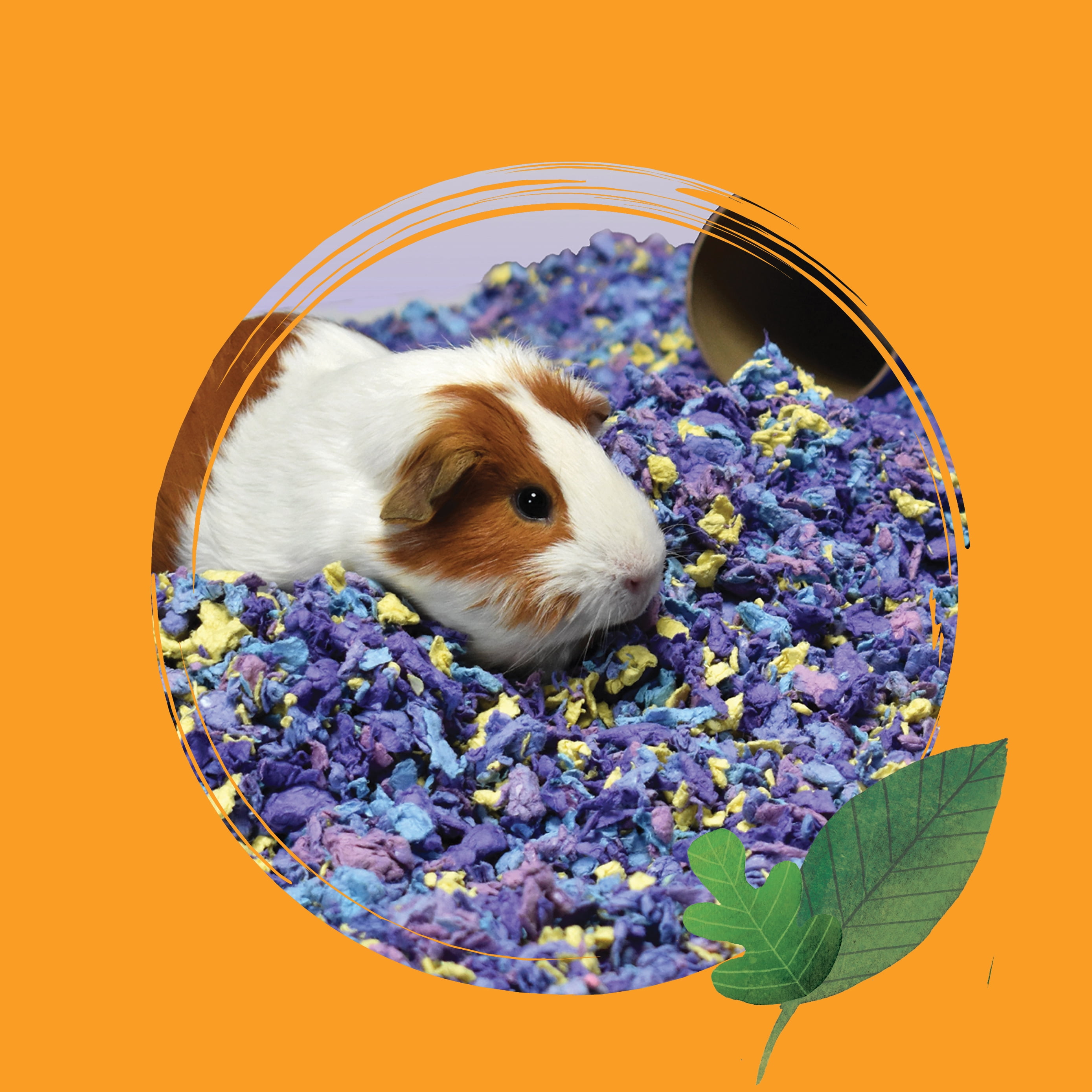 (3 pack) CritterCare Confetti Natural Paper Small Pet Bedding, 23 L