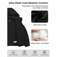 thumbnail image 6 of Wantdo Women's Recycled Warm Winter Jacket Quilted Puffer Coat Winter Coat with Hood Black XL, 6 of 7