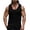 Black, variant on Antinious Men Solid Sleeveless Hooded Summer Drawstring Fitness Tank Tops