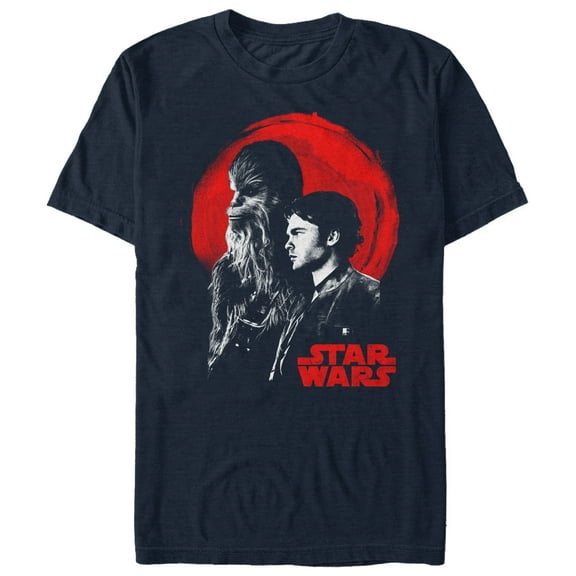Men's Solo: A Star Wars Story Partners in Crime Sunset  Graphic Tee Navy Blue Small