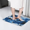 thumbnail image 4 of Blue White Camo Digital Shapes Flannel Non Slip Door Rugs,Washable Door Mats Indoor,Decorative Door Mats,Dirt-Resistant and Absorbent Doormat for Entrance,Bedroom,Kitchen,Bathroom,31.5"x17", 4 of 4