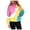 Pink, variant on Fesfesfes Women Hooded Plus Size Tie-Dye Printed Gradient Pullover Long Sleeve Sweatshirt Top Tops on