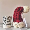 thumbnail image 3 of Gorro navideño de lana islandesa extra grueso, gorro navideño con forma de botella de vino, tejido a mano., 3 of 3