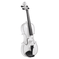 thumbnail image 2 of Tcbosik 4/4 Full Size Violin with Sordine, Hard Case and Other Accessories Included, Fiddle Beginner Starter Kit, White, 2 of 11