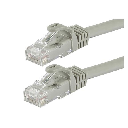 UPC: 0844660097983 | Monoprice Flexboot Cat6 Ethernet Patch Cable – Network Internet Cord – RJ45  Stranded  550Mhz  UTP  Pure Bare Copper Wire  24AWG  7ft  Gray