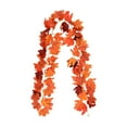 thumbnail image 2 of HWRETIE Greenery Garland Vines Products Festival Atmospheres Decoration Simulation Maple Leaf Vines Spots Artificial Fake Leaves Home Decor, 2 of 6