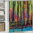 thumbnail image 6 of Orinice Trees Bathroom Decor Set Colorful Luxurious Graphic Print Polyester Shower Curtain with Hooks 36x72, 6 of 7