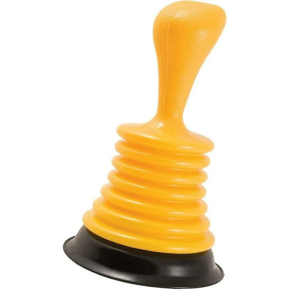 Small Compact Plunger Powerful Ergonomic Handle Bathroom Kitchen Sink Bathtub And Shower Drain Unclog Fast Easy Minimal Effort