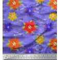thumbnail image 1 of Soimoi Velvet Fabric Paper Flower Art & Craft Decor Fabric Printed Yard 58 Inch Wide, 1 of 1
