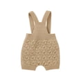 thumbnail image 4 of POIUYTR Baby Boy Girl Overalls Cable Knit Suspender Pants Unisex Cute Romper Toddler Infant One-Pieces Jumpsuit Fall Winter Clothes, 4 of 5