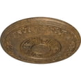 thumbnail image 3 of Ekena Millwork 25 7/8"OD x 2 1/4"P Nestor Ceiling Medallion (Fits Canopies up to 5"), Hand-Painted Rubbed Bronze, 3 of 6
