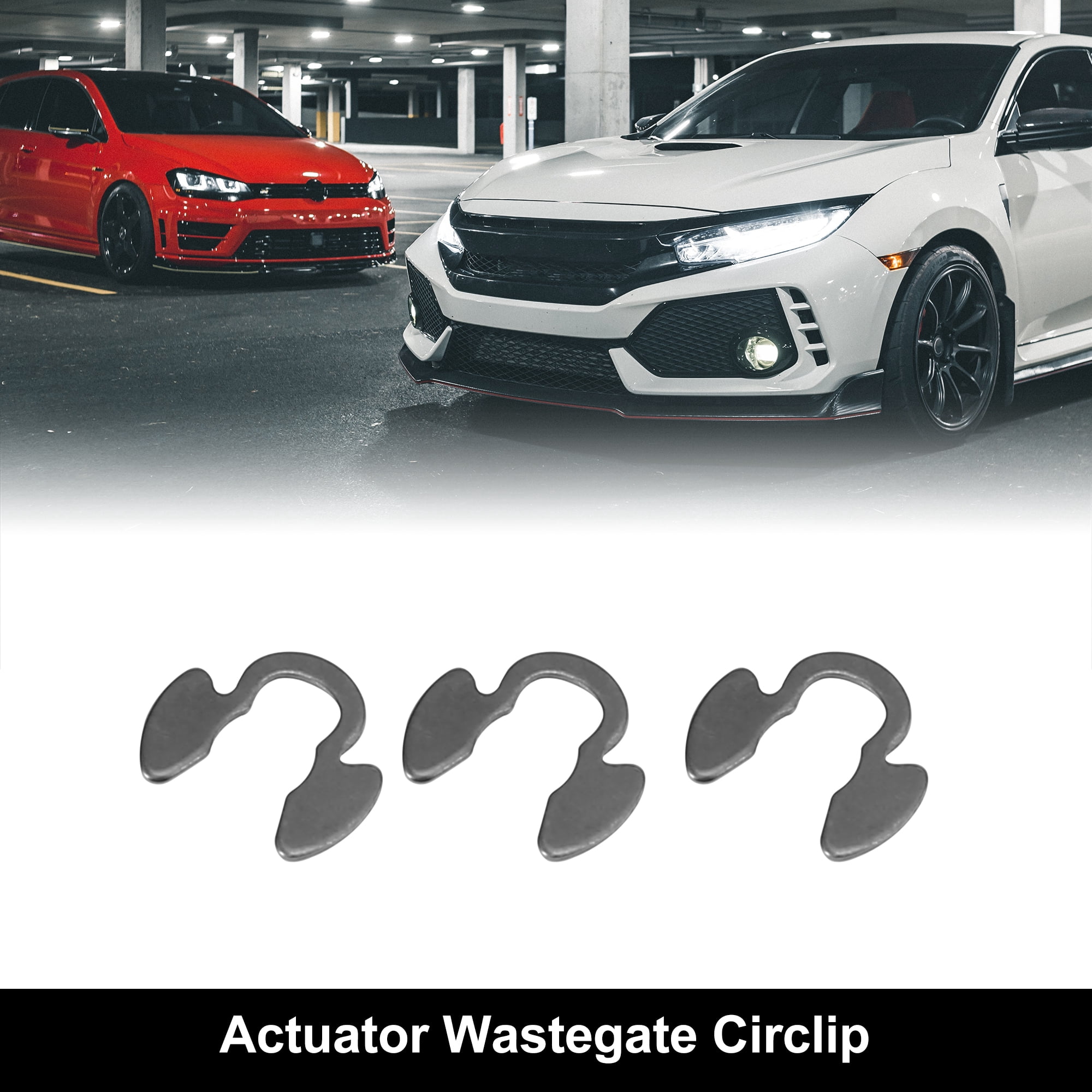 Unique Bargains 3Pcs Turbo charger Actuator Wastegate Circlip E Clip Pin for Garrett