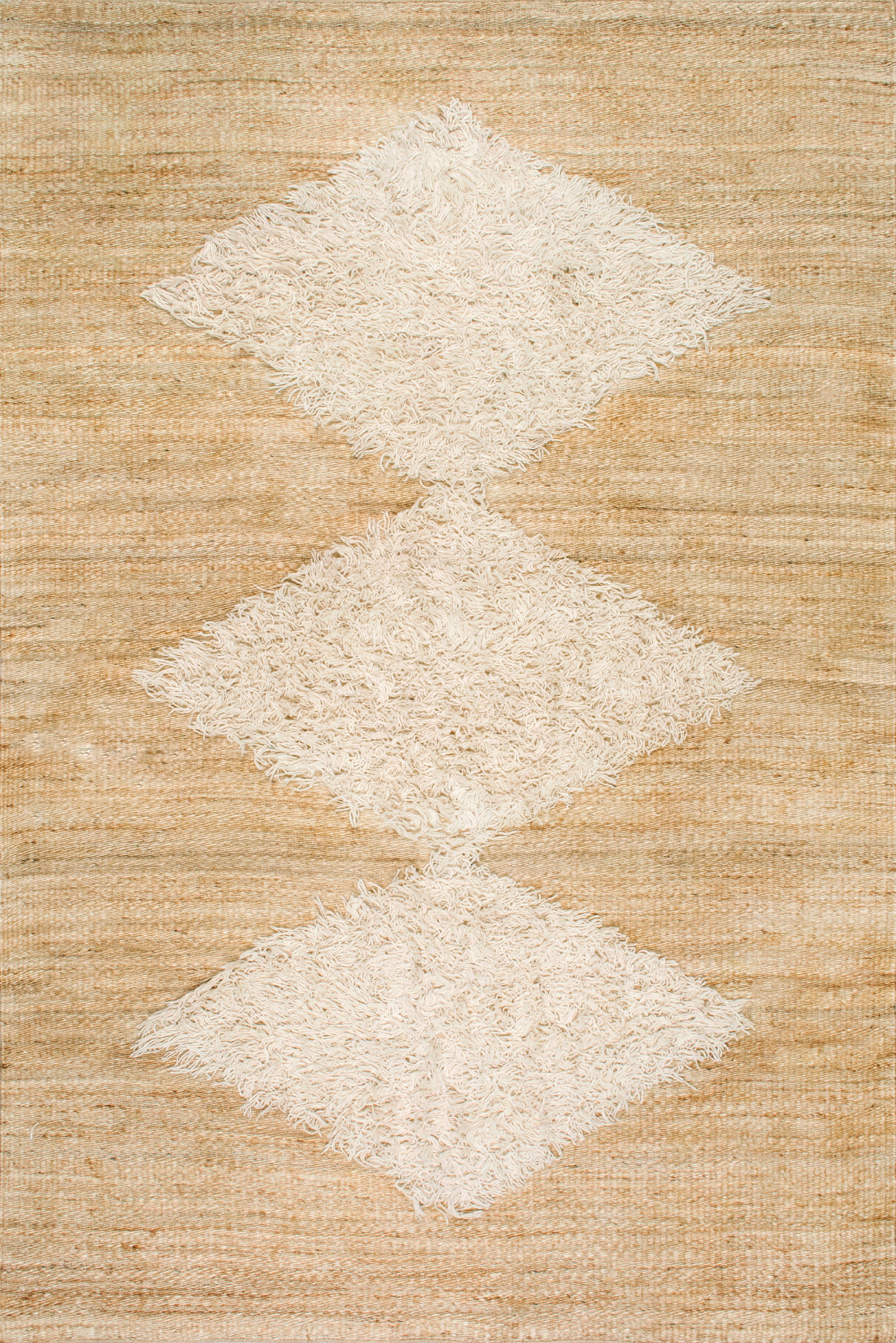 nuLOOM Hand Woven Melida Diamond Jute Area Rug