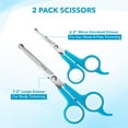 thumbnail image 4 of BOSHEL Stainless Steel Dog Grooming Scissors Set - Sharp Puppy Pets Hair Trim Blending Shears with Safe Rounded Tips, 4 of 7