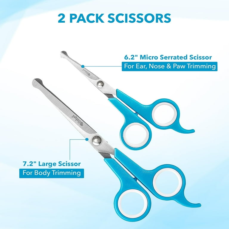 Boshel Stainless Steel Dog Grooming Scissors, 2-Pack photo 4