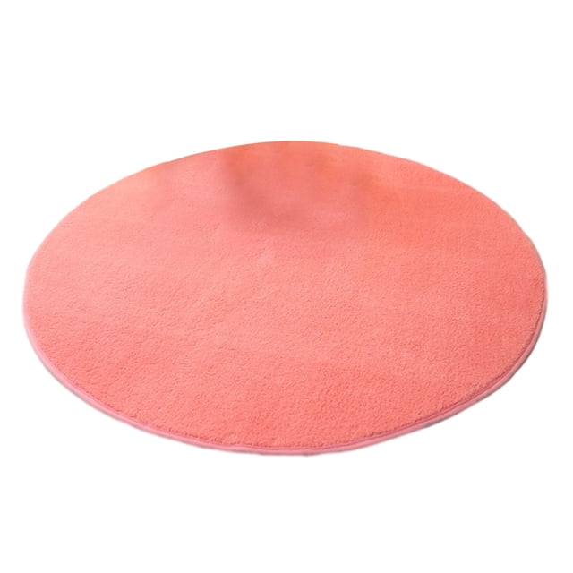 100cm Round Rug Thick Carpet Mat for Home Office Floor Protector Under Computer Chair, Soft Circle Rug for Living Room Study Cloakroom - Size 100cm (Packaging Fee Included)