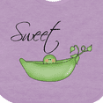 thumbnail image 4 of Inktastic Sweet Pea Girls Baby Bib, 4 of 4