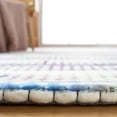 thumbnail image 6 of SAFAVIEH Marbella Roland Striped Runner Rug, Ivory/Blue, 2'3" x 8', 6 of 9