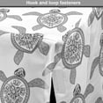 thumbnail image 4 of Turtle Dog Crate Cover, Illustration of Oriental Pencil Drawn Animal with Floral Details, Easy to Use Pet Kennel Cover Small Dogs Puppies Kittens, 7 Sizes, Charcoal Grey White, by Ambesonne, 4 of 6