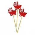 thumbnail image 3 of Darling Souvenir, Baby Pram Baby Shower Cupcake Toppers, Dessert Decorations - Pack Of 20, 3 of 3