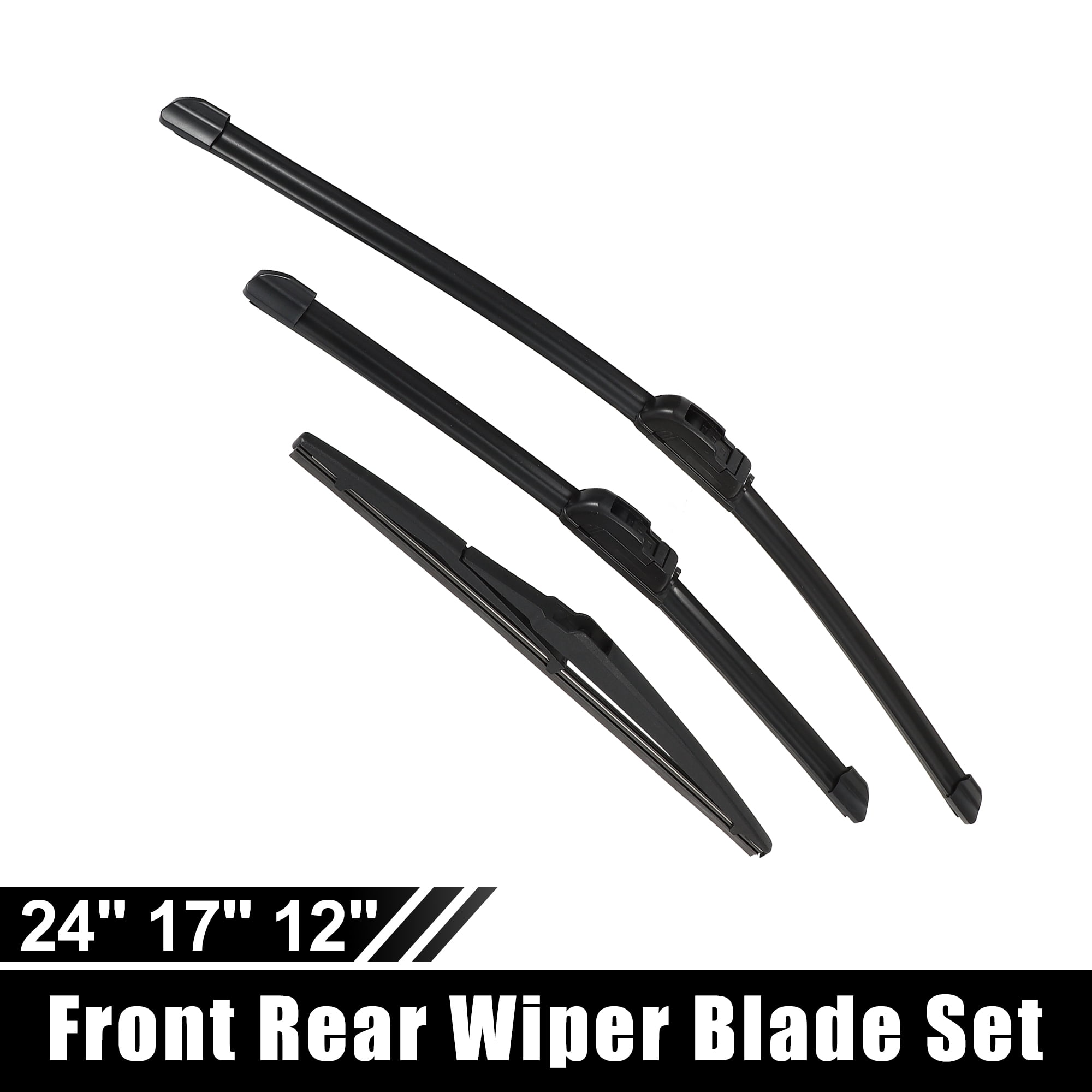 Unique Bargains 24 Inch 17 Inch 12 Inch Windshield Wiper Blade Set for Toyota RAV4 2006