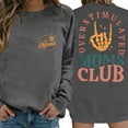 thumbnail image 4 of Overstimulated Moms Club Sweatshirts for Women Long Sleeve Crewneck Mom Sweatshirt Mam Shirt Pullover Tops, 4 of 8