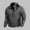 Dark Gray, variant on Men's Henley Pullover Sweatshirts Quarter Zip Poly Fleece Jacket Mock Neck Comfortable Casual Pullovers