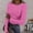 Red, variant on KDFJPTH T Shirts for Women Loose Fit Long Sleeve Stretch Crewneck Ribbed Fitted Basic Tshirts Top