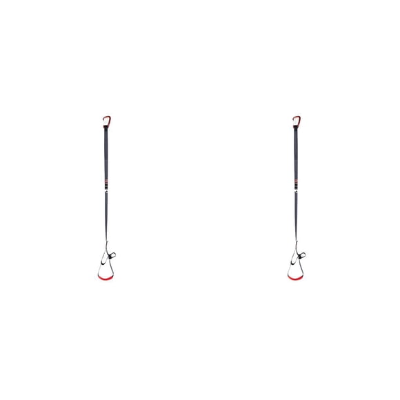 Toystoory Escalada en roca Foot Loop Robusto Ascender Tool Equipo ascendente Herramientas de montañismo ajustables para deportes al aire libre Negro 2piezas