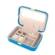 thumbnail image 4 of Caja Joyero Pequeña, Joyero Cajas con Espejo para Joyas de Mujer, para Anillos, , Pendientes Azul Yinane Organizador de joyas Case, 4 of 8