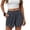 Dark Gray(NEW&HOT), variant on ZHYou No Boundarie Womens Casual Summer Shorts High Waist Elastic Waist Loose Fit Button Side Shorts with Pockets Purple Size XL