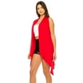thumbnail image 5 of Women's Casual Solid Vest with Dramatic Hi-Low Hem, 5 of 6