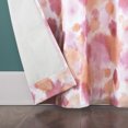 thumbnail image 4 of Sun Zero Tie Dye Print 100% Blackout Grommet Single Curtain Panel 40" x 84" in Pink, 4 of 7