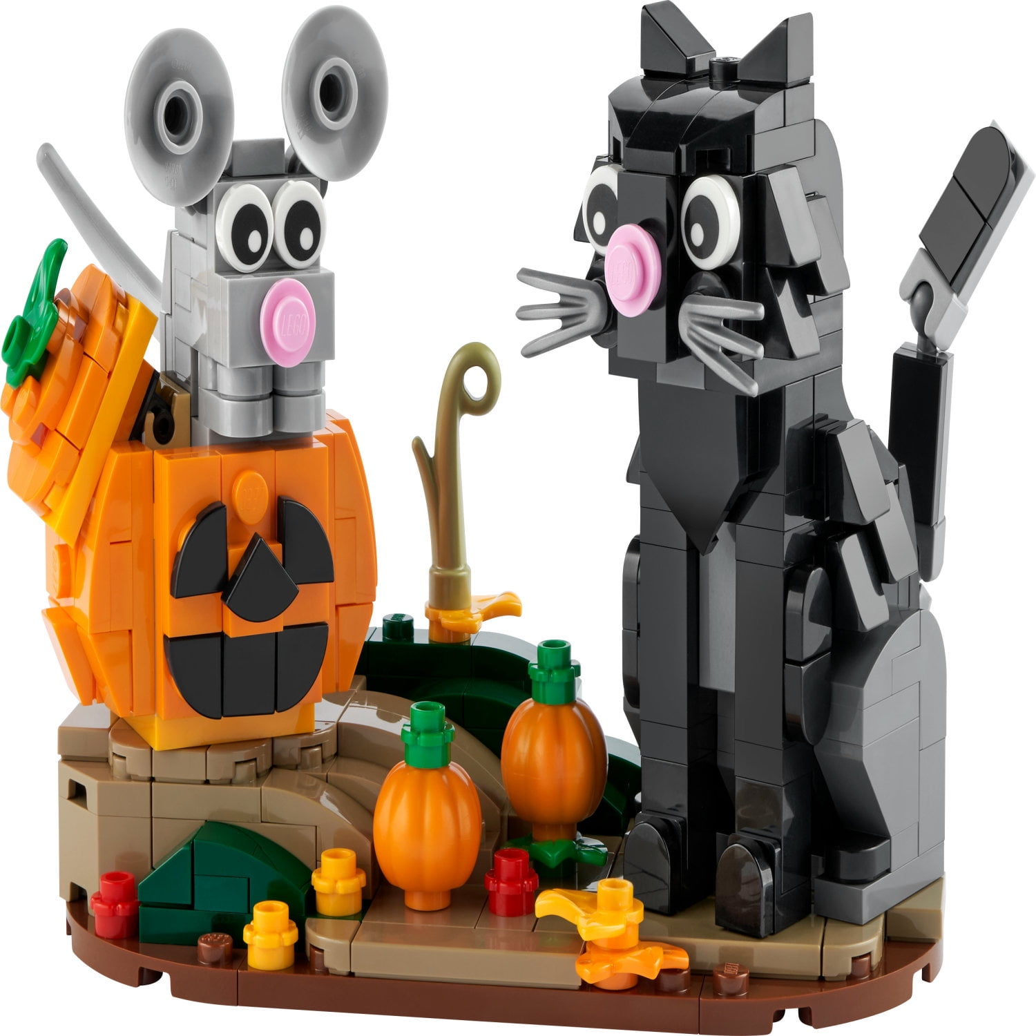 LEGO Halloween Cat & Mouse 40570 Building Kit with Pumpkin (328 Pieces)  (图2) LEGO Halloween Cat & Mouse 40570 Building Kit with Pumpkin (328 Pieces)  (图2)