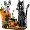 thumbnail image 2 of LEGO Halloween Cat & Mouse 40570 Building Kit, Whimsical Halloween Décor with Adorable Cat, Mouse, and Pumpkin Toys, Halloween Toy, 2 of 6