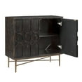 thumbnail image 3 of Starlight Canyon Home Black Accent Cabinet with 2 Doors, MDF and Metal Construction for Storage, 3 of 6
