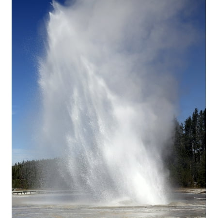 Daisy Geyser erupting Upper Geyser Basin geothermal area Yellowstone National Park Stretched Canvas - Richard RoscoeStocktrek Images (14 x (Best Rated Ar 15 Upper Receiver)