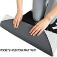 thumbnail image 3 of Black Halloween Bat Spider Pattern Hot Yoga Mat Towel Non Slip for Hot Yoga - Quick-Drying Yoga Mat Cover with 4 Corner Pockets with Travel Bag - Hot Yoga Towel Non Slip 70"x26", 3 of 6