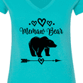 thumbnail image 4 of Inktastic Memaw Bear Grandmother Women's V-Neck T-Shirt, 4 of 5