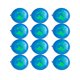 thumbnail image 2 of 20 globos de látex delicados de 30 cm con diseño de mapa del mundo y planetas, para decoración creativa de cumpleaños y fiestas (azul), 2 of 5