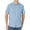Blue, variant on GENTS BLISS Denim Mens Shirts Button Down Shirts for Men Solid Short Sleeve T-shirts